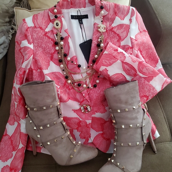 Escada Jackets & Blazers - 💯 Escada Bastaro Hibiscus Jacket